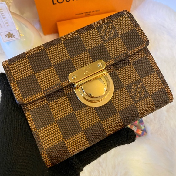 πLOUIS VUITTON Damier Ebene Koala Wallet